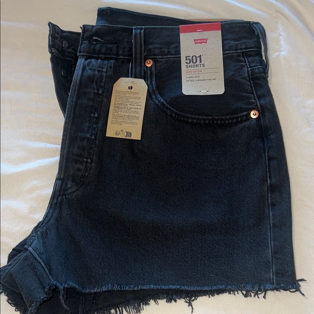 Levi's 501 Dark Denim Cutoff Shorts